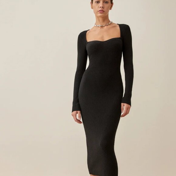 Reformation Tenore Cashmere Sweater Dress  Size Small - Picture 2 of 6